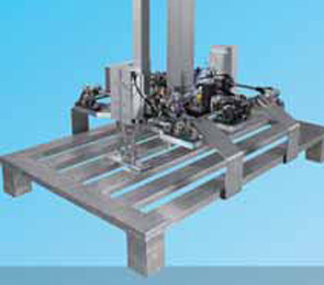 Palletizing of aluminium pallets