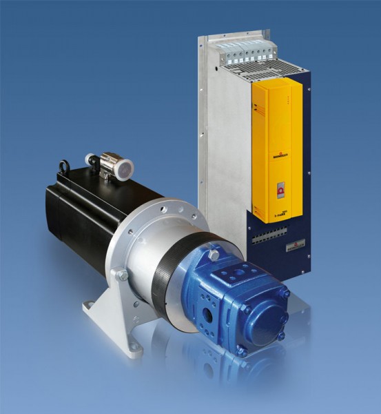 With the servo pump, Baumüller achieves enormous energy savings in injection moulding machines, for example Photo by Baumüller