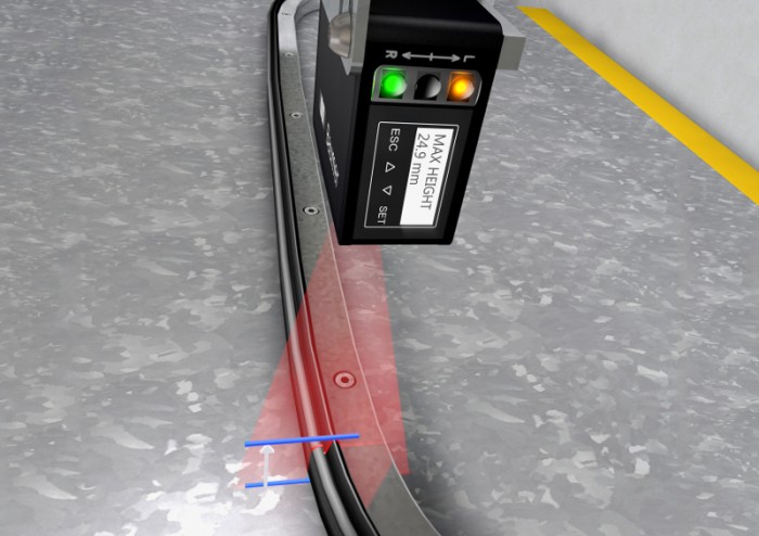 PosCon HM, the unique, compact measuring unit for the intelligent height measurement of objectsPhoto by Baumer Group International Sales