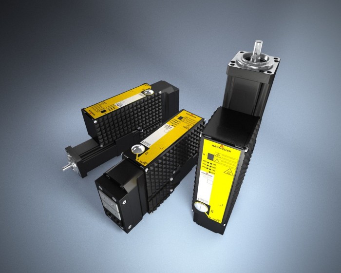 The b maXX 2500 decentral drive concept combines the b maXX 3300 series compact controller with DSD, DSC or DSP dynamic servo motorsPhoto by Baumüller Nürnberg GmbH