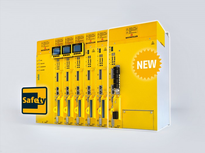 With the expansion of the b maXX 5000 controller series with a version for higher outputs (see axis on the right), Baumüller offers one of the most compact devices on the market in the performance class up to 90 kW.Photo by Baumüller Nürnberg GmbH