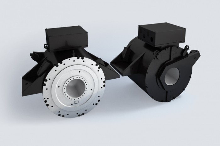 DST2 Wing Mounts 2016 The optional wing mounts make it easier to integrate the high-torque motors from Baumüller into the ship design.Photo by Baumüller Nürnberg GmbH