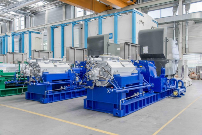 HGC type pumps, similar to those employed in the new cellulose plant in Três Lagoas, Brazil. Photo by KSB Aktiengesellschaft
