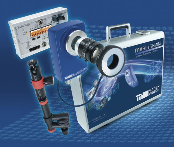 mvBlueGEMINI starter kit – the carry case containing a smart camera, intuitive mvIMPACT Configuration Studio software and a wide range of accessories, available at a one-off introductory pricePhoto by MATRIX VISION GmbH