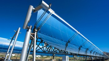 Parabolic trough plant