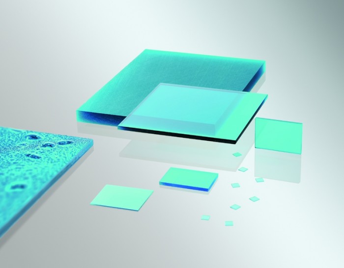 SCHOTT’s BG6x HT high transmission blue glass filters with improved performance: The new filter variants offer an excellent transmission profile for high quality digital camera applications. Photo by SCHOTT AG