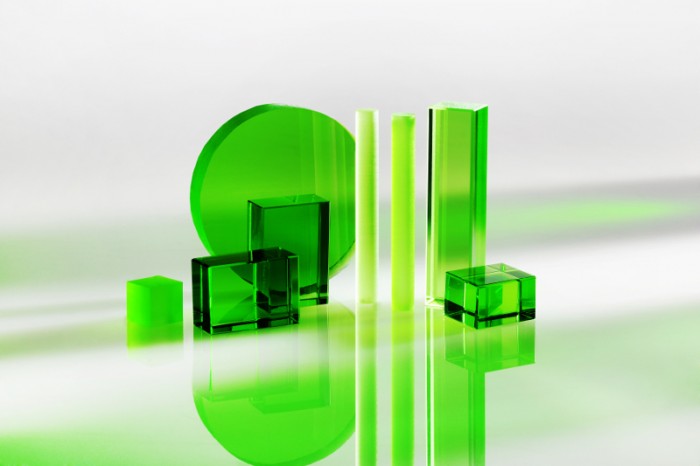 SCHOTT’s “eye-safe” laser glass LG-960 is ideal for rangefinders, LIDAR systems and medical lasers.Photo by SCHOTT AG