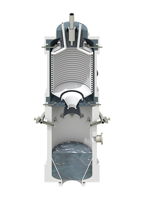 An SFG-850 gasifier can convert around 3,000 metric tons of coal per day into more than 5 million standard cubic meters (Nm3) of high-quality synthesis gas.Photo by Siemens AG Energy Sector