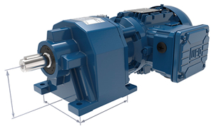 The new WG20 geared motor product line features standardised mounting dimensions and rugged pressure-cast aluminium housings along with extremely high efficiency and reliability (shown here: WG20 with helical gear unit)Photo by WATT DRIVE ANTRIEBSTECHNIK GMBH