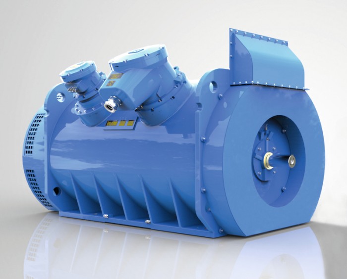 1: WEG's expanded range of robust explosion-proof W22X motors now covers  sizes from IEC 71 to IEC 800.Photo by WEG