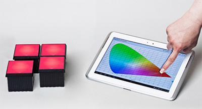RGBx-Light box controlled by tablet