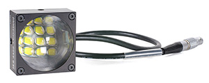 Single LED block from IES which is used as core element for creating larger crashtest LED lamp system which are used in trigger mode