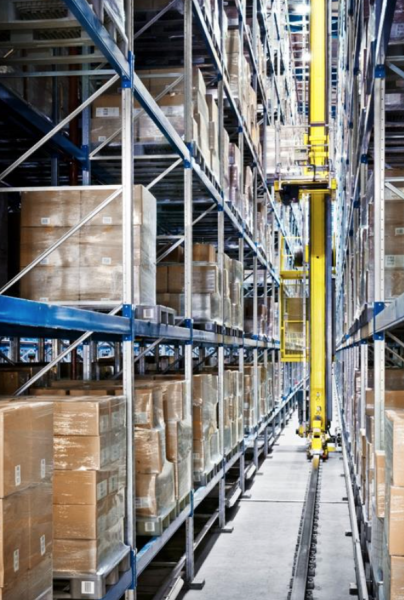 automated pallet handling crane