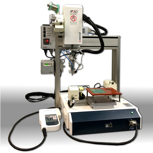 Automated robot laser and tip soldering by APOLLO SEIKO
