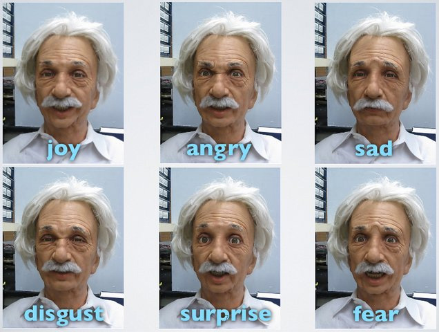 Einstein face robot