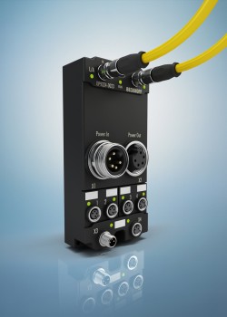 The EP9224 smart power box facilitates error diagnostics and preventive maintenance of plants by data logging.Photo by Beckhoff Automation GmbH