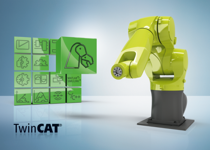 With TwinCAT Kinematic Transformation Level 4 now also complex kinematics can be implemented, e.g. for a vertical articulated robot.Photo by Beckhoff Automation GmbH
