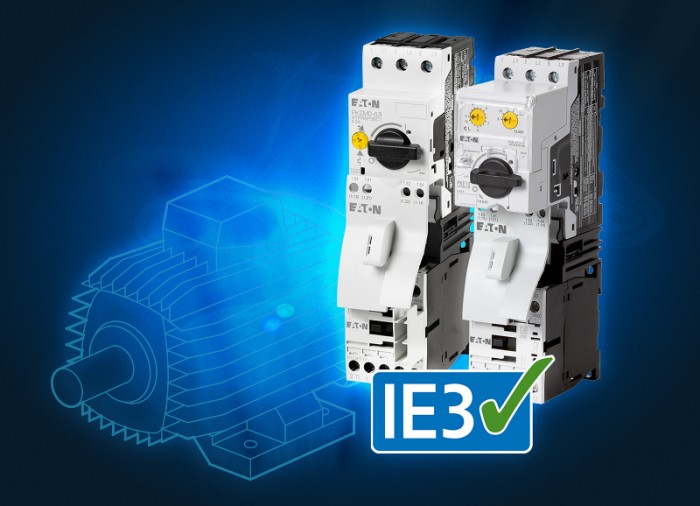 Eaton's DIL series contactors as well as the PKZ and PKE series motor-protective circuit-breakers are suitable for the reliable operation of IE3 motors. Photo by Eaton Corporation