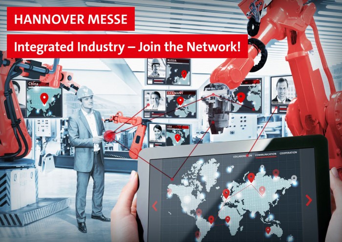 "Integrated Industry - Join the Network!" is this years devise of the Hannover MessePhoto by GP JOULE GmbH