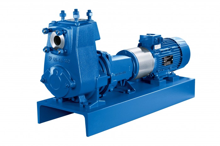 The latest versions of the self-priming centrifugal Etaprime pumps offer good suction properties, also under relatively poor inlet conditions. Photo by KSB Aktiengesellschaft