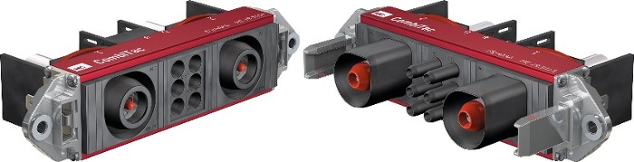 (CT-HE): CombiTac, the compact superstar, has also proven itself as a drive motor connector in rolling stock applications.Photo by Multi-Contact AG