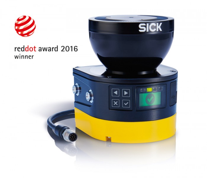 The microScan3 safety laser scanner from SICK has received the Red Dot Award.Photo by Sick AG