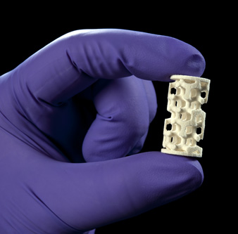 3D printed Bone fragment Photo by Bundesanstalt für Material