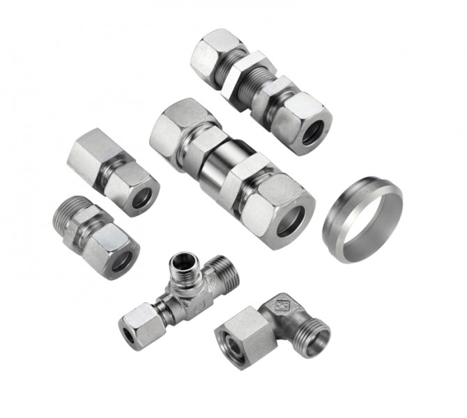 The shiny zinc/nickel surfaces reflect the high level of quality of the new STAUFF Connect tube connector rangePhoto by Walter Stauffenberg GmbH & Co. KG