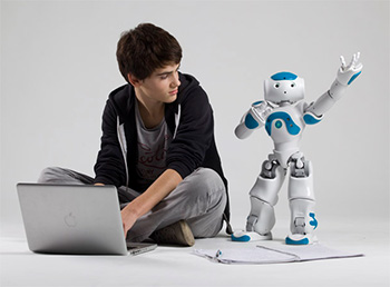 NAO humanoid robot for educational purposesPhoto by ALDEBARAN Robotics