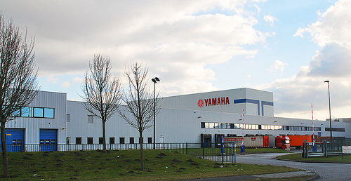 Yamaha motorcycle parts distribution centre in Schiphol