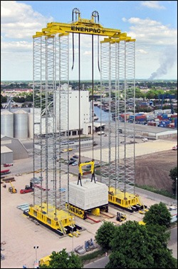 Enerpac Self-Erecting Tower (ESET)Photo by Enerpac