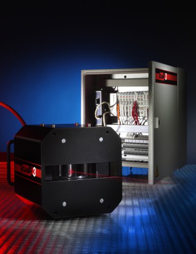 ScanIR3 line scanner: an infrared point sensor scans moving processes via a rotating mirror, creating high-precision thermal images Photo by Raytek
