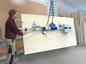 The VacuMaster HHVM is particularly suited for removing wooden boards from upright storage containers