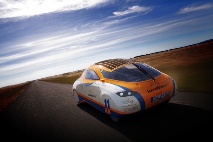 Solar-powered car SolarWorld GT